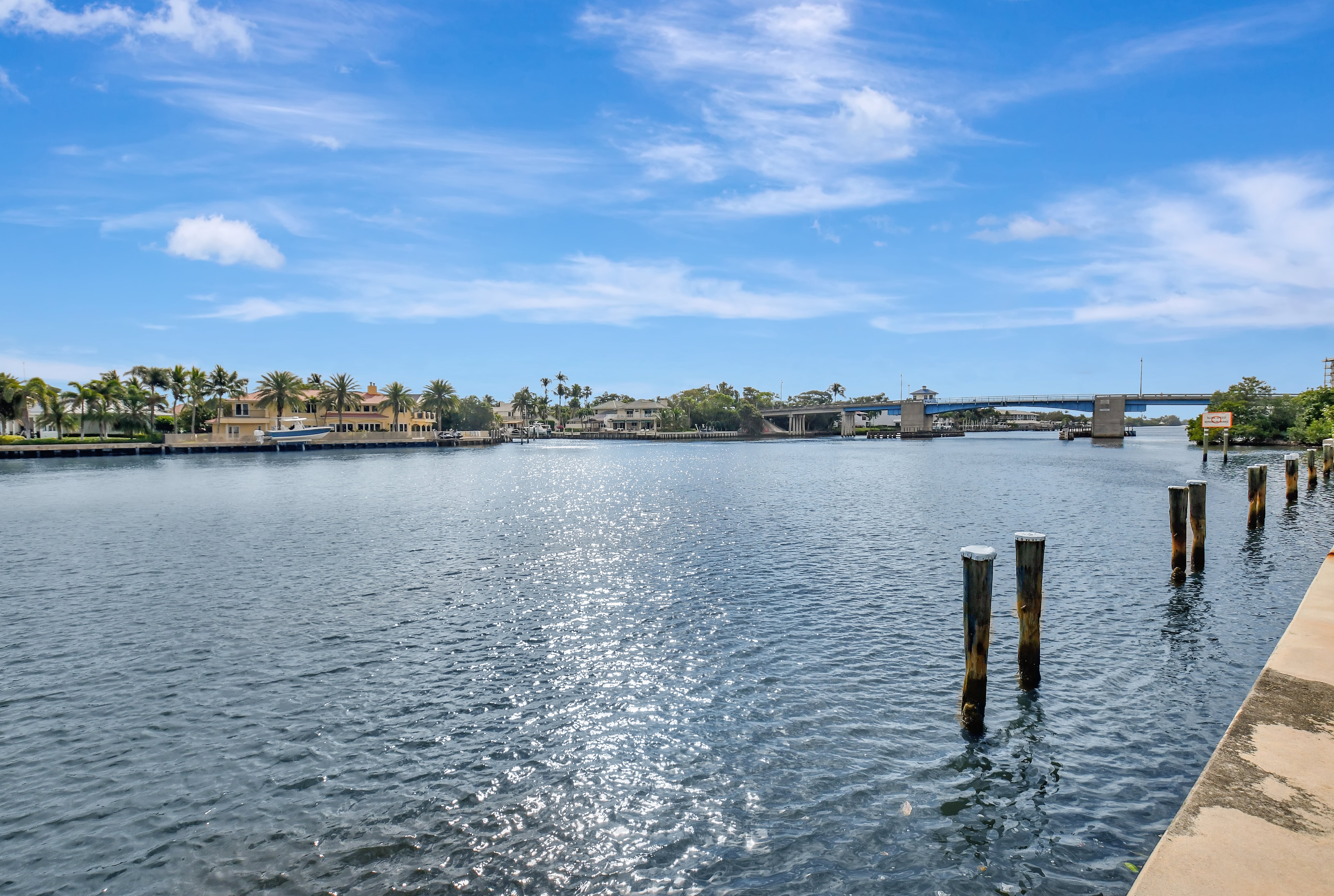 Intracoastal waterfront at Snug Harbor Gardens