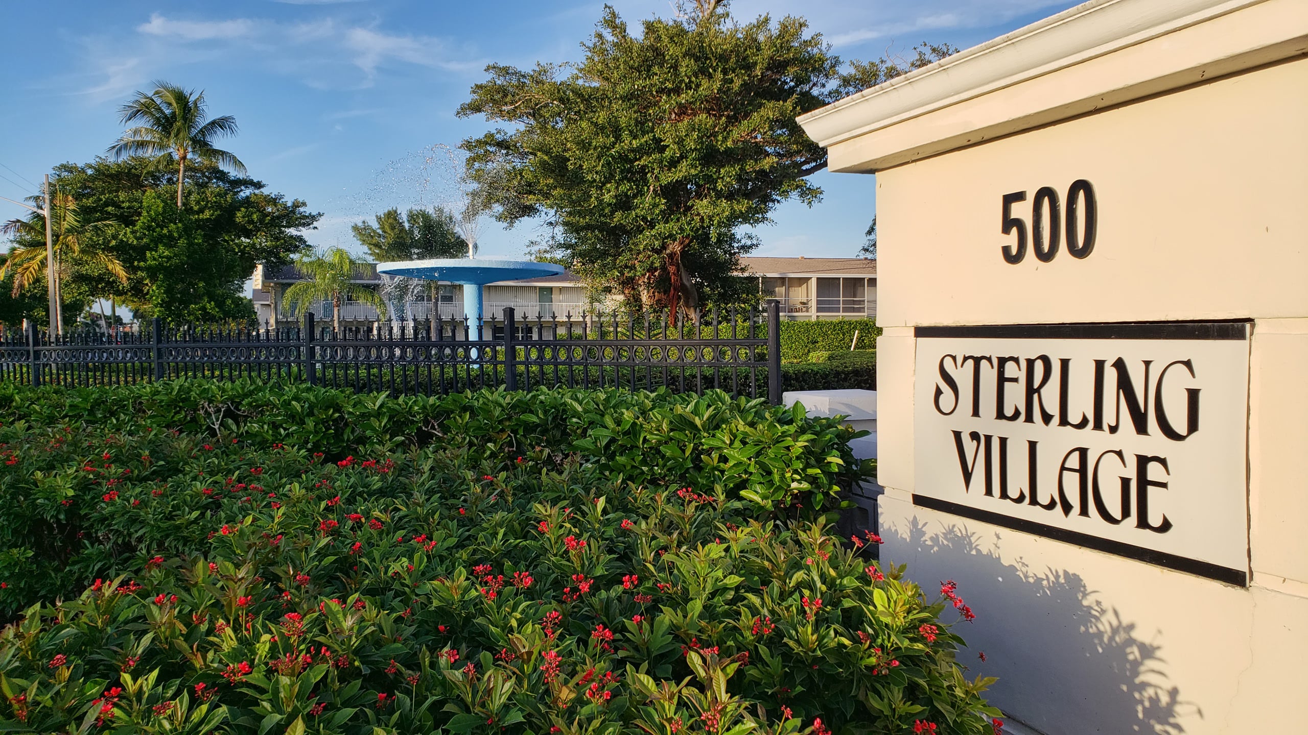 Sterling Village entrance sign