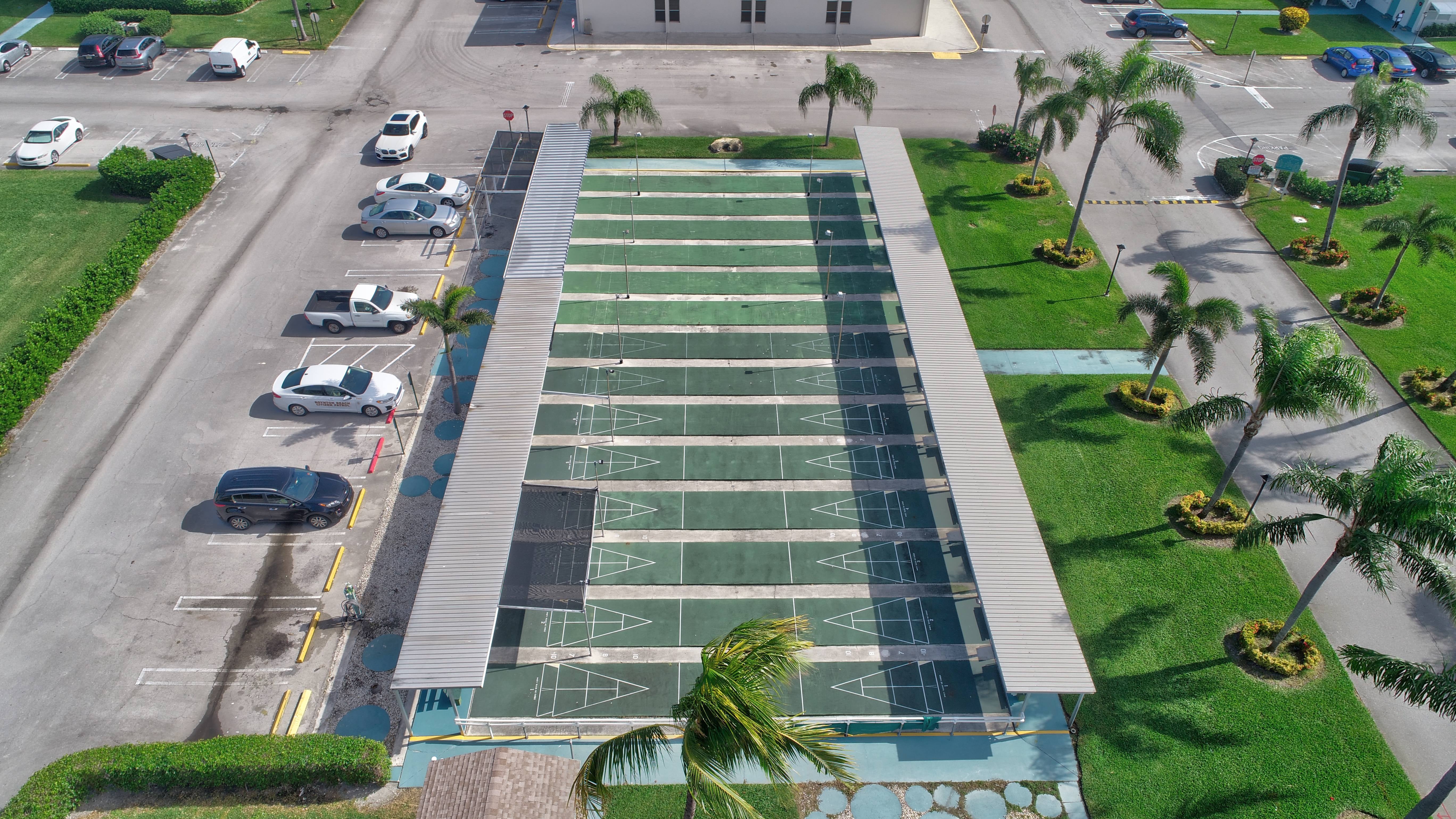 Shuffleboard courts at Sterling Village