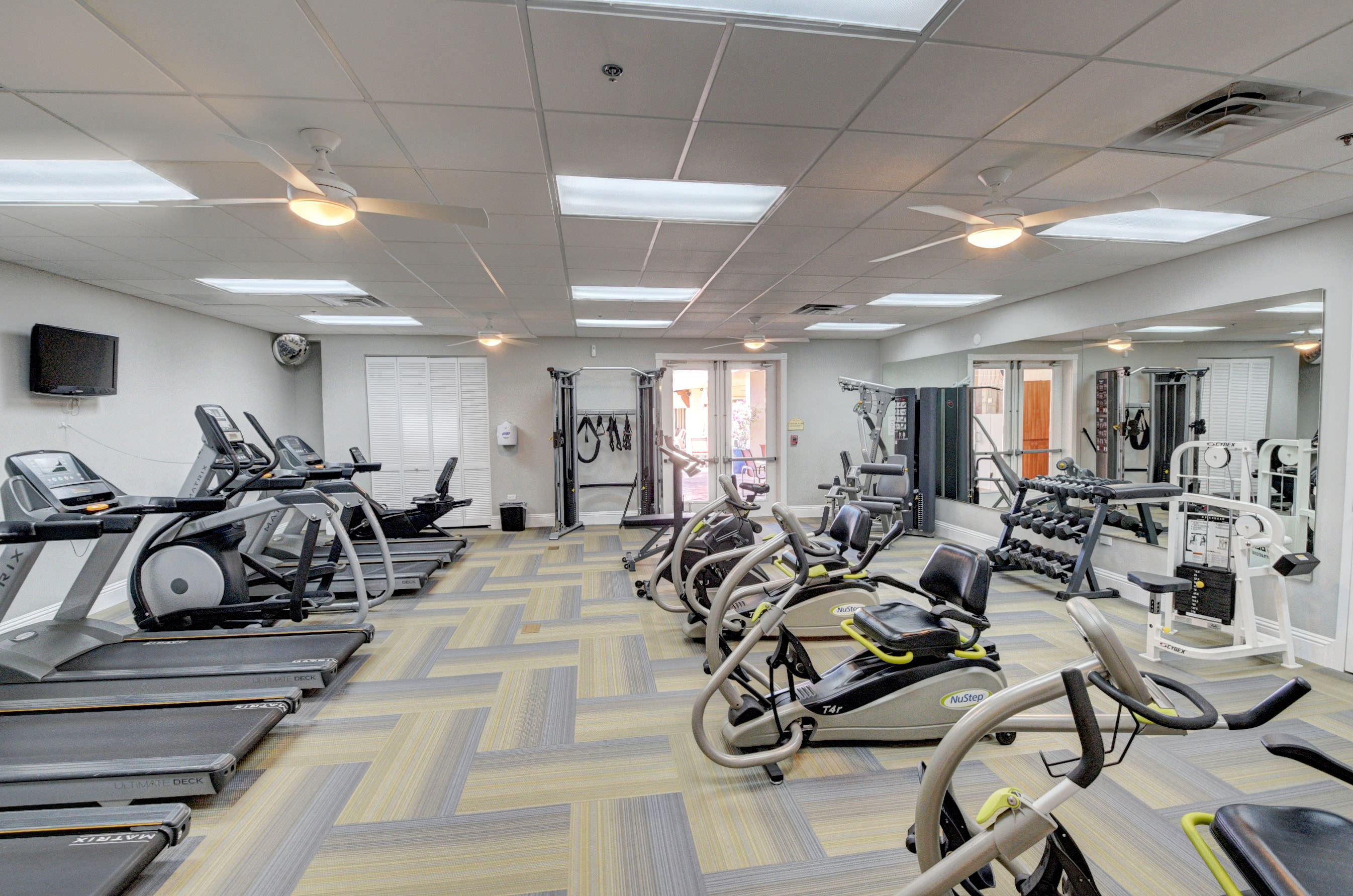 Fitness center at The Grove in Boynton Beach