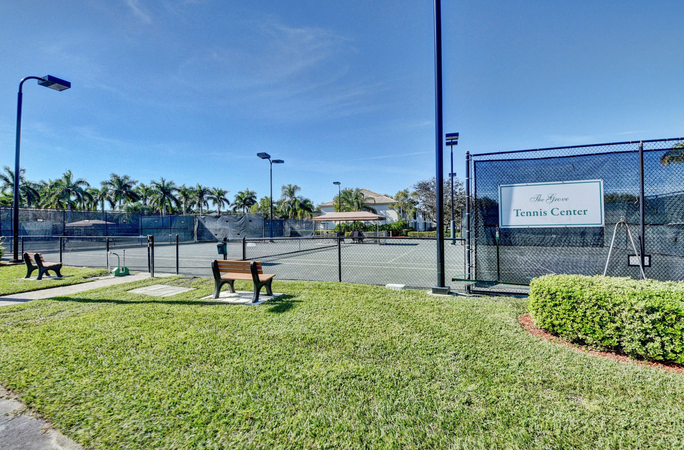 Tennis courts at The Grove in Boynton Beach