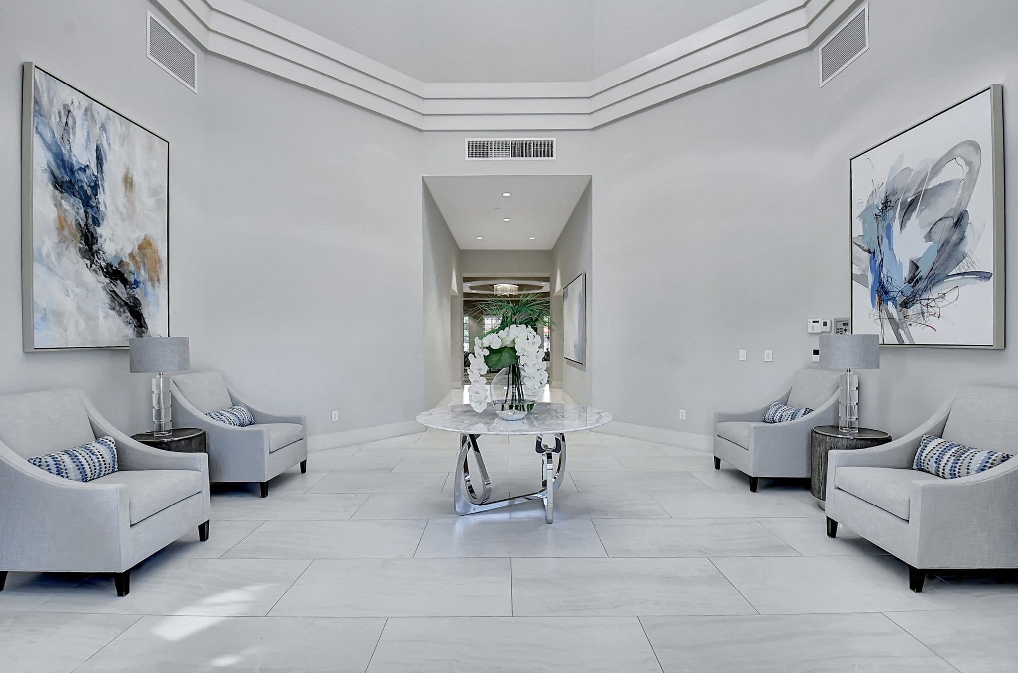 Clubhouse lobby at Tivoli Lakes
