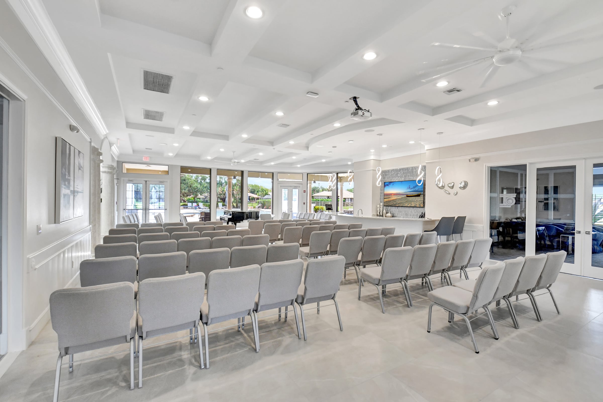 Social hall at the Tivoli Reserve clubhouse
