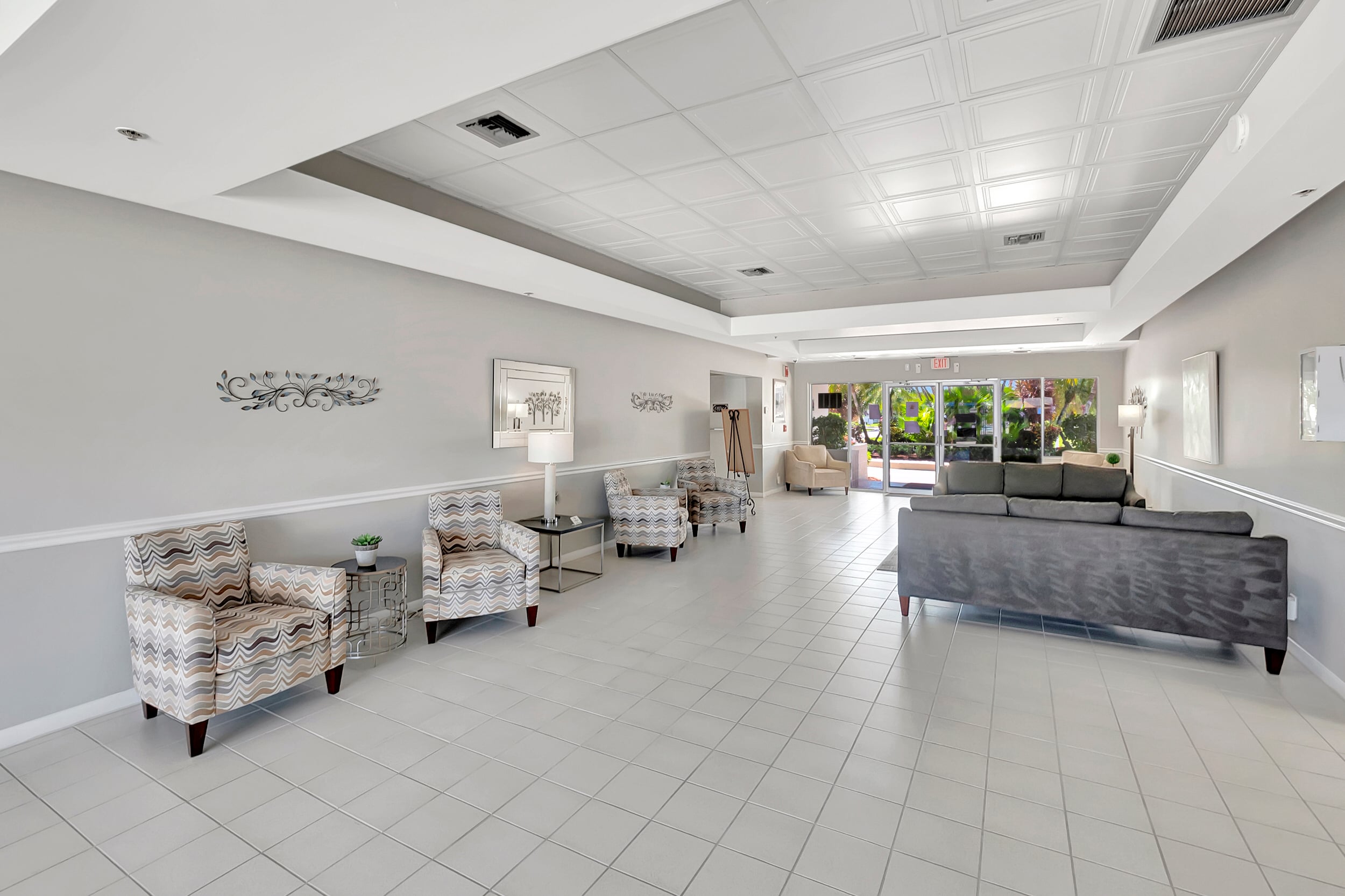 Town Villas clubhouse lounge with seating