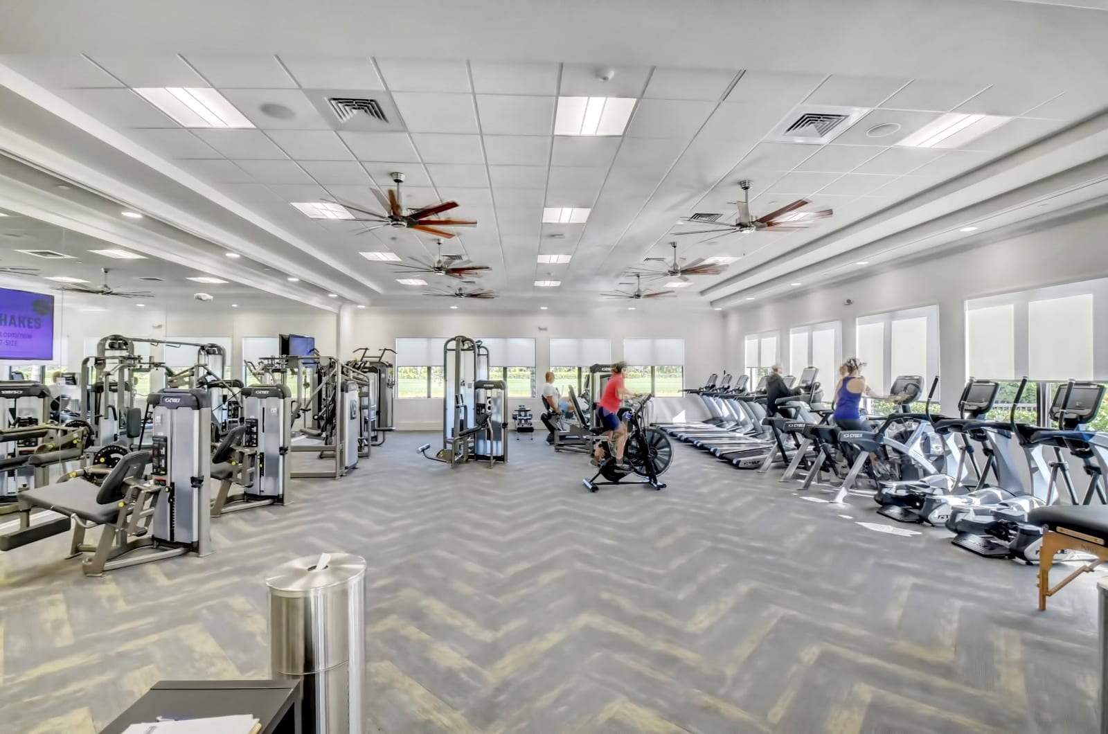 Fitness center at the Valencia Bay clubhouse