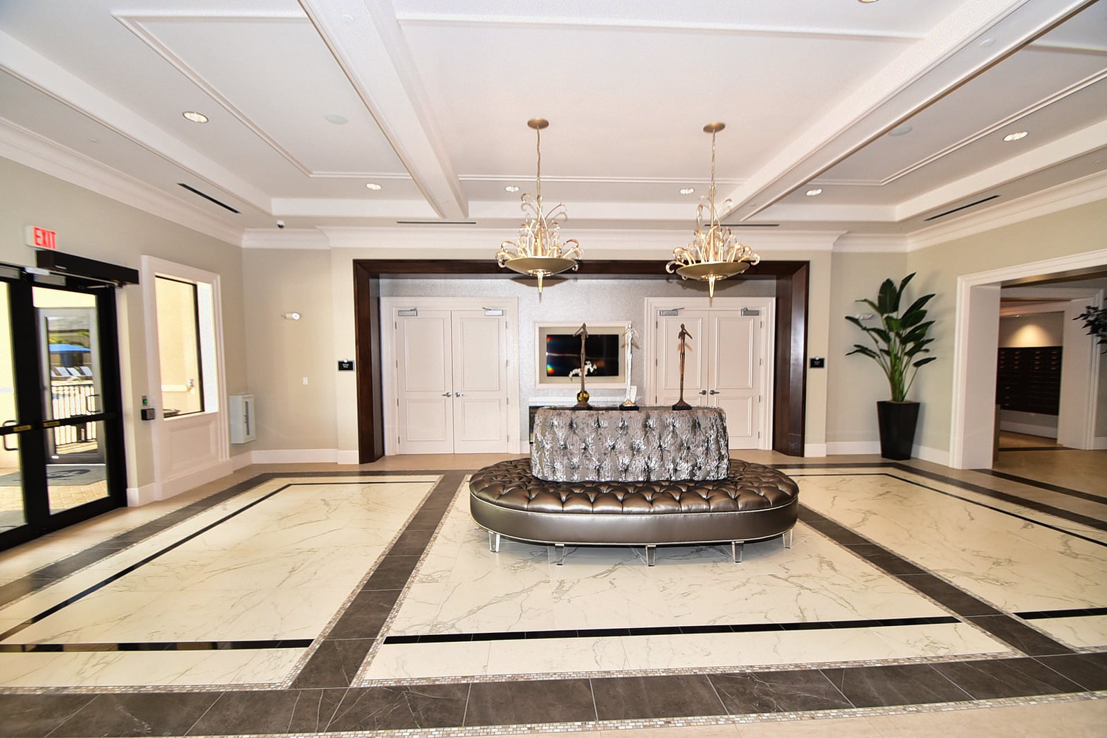 Lobby at the Valencia Cove clubhouse