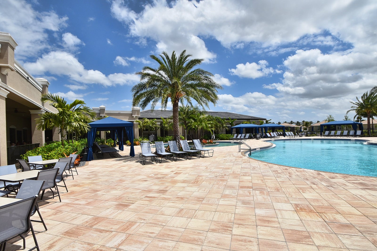 Resort pool deck at Valencia Cove