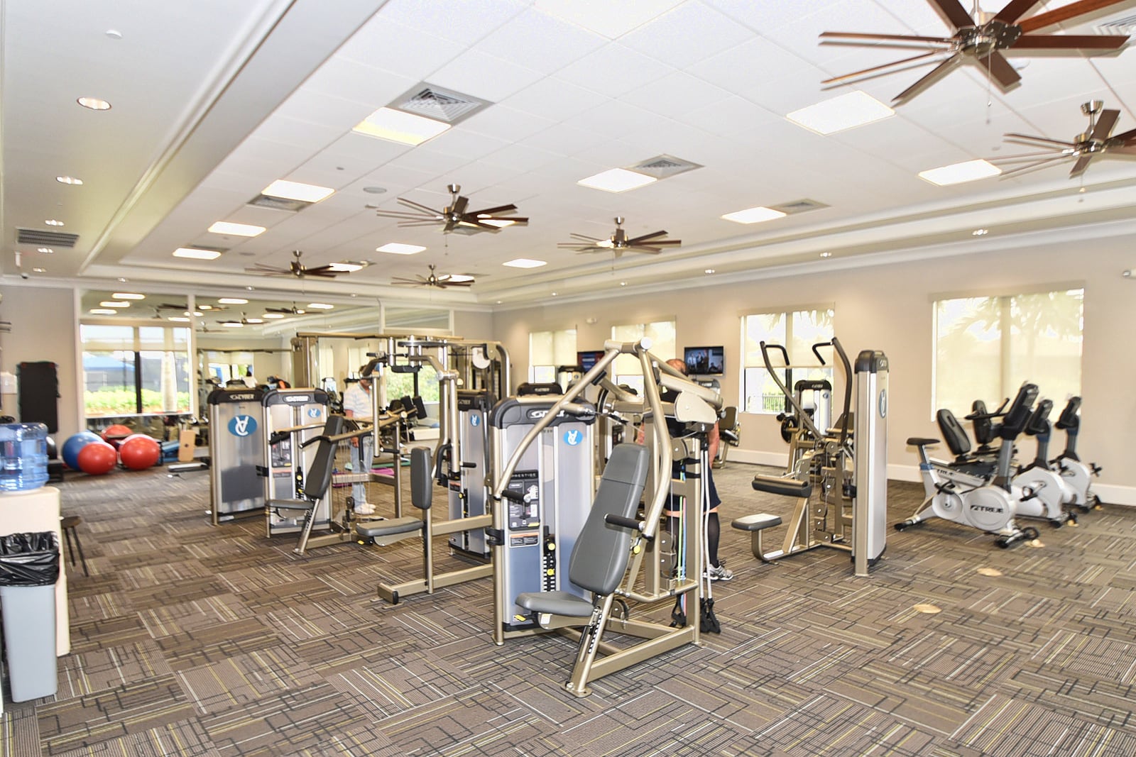 Fitness center at the Valencia Cove clubhouse