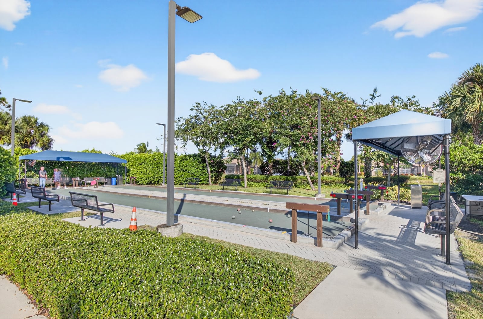 Bocce courts at Valencia Cove