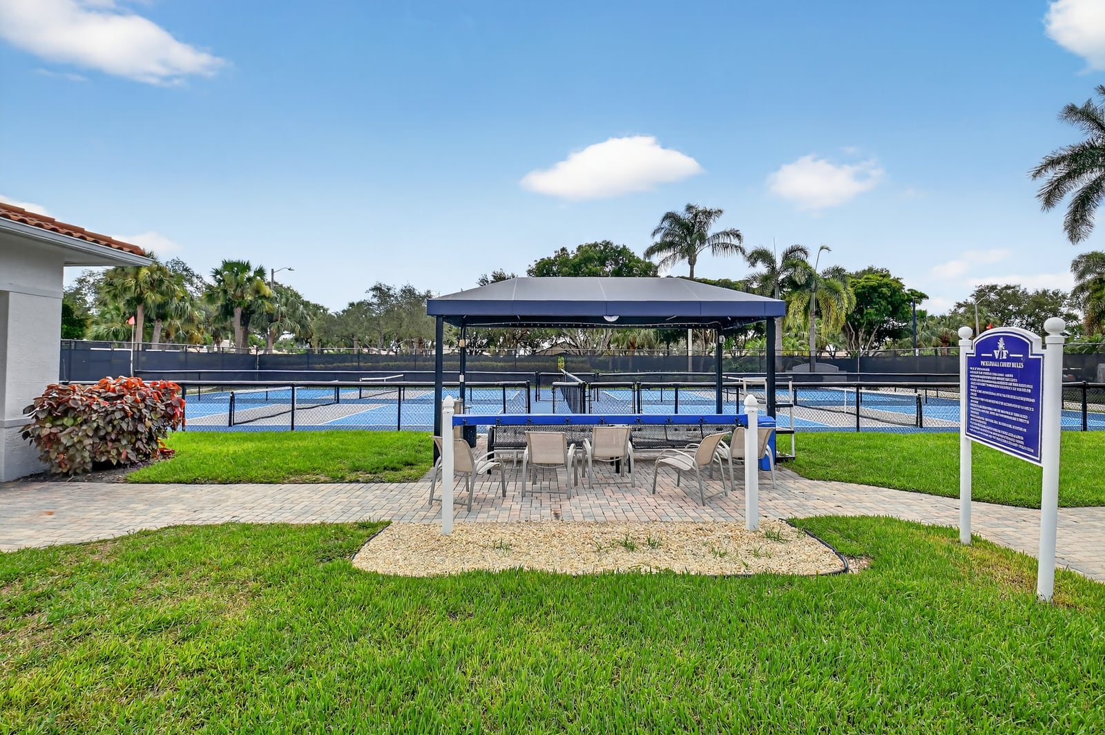 Bocce courts at Valencia Falls in Delray Beach