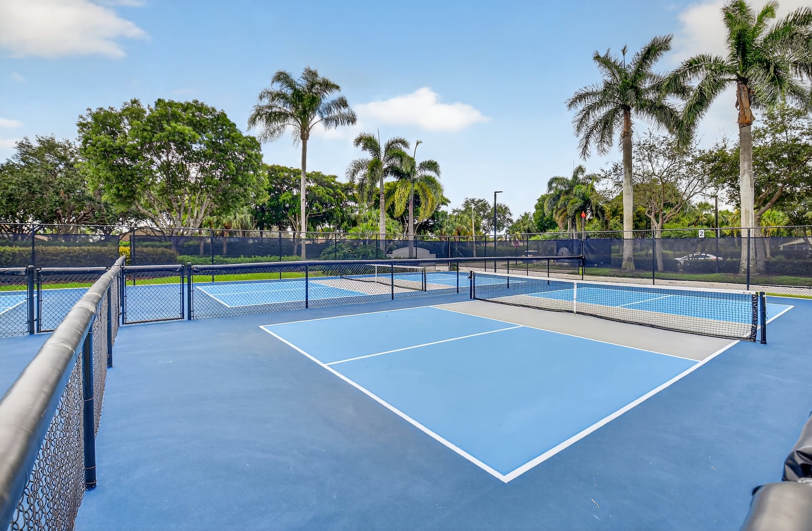 Pickleball courts at Valencia Falls in Delray Beach