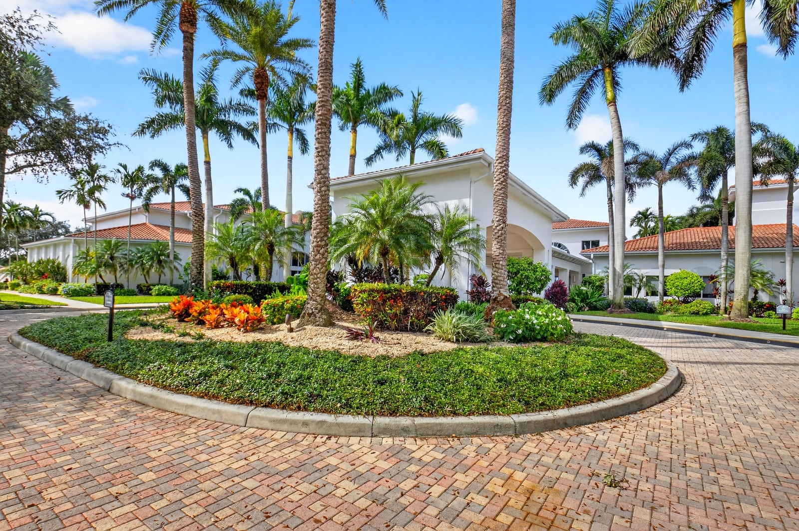Clubhouse lobby at Valencia Falls in Delray Beach