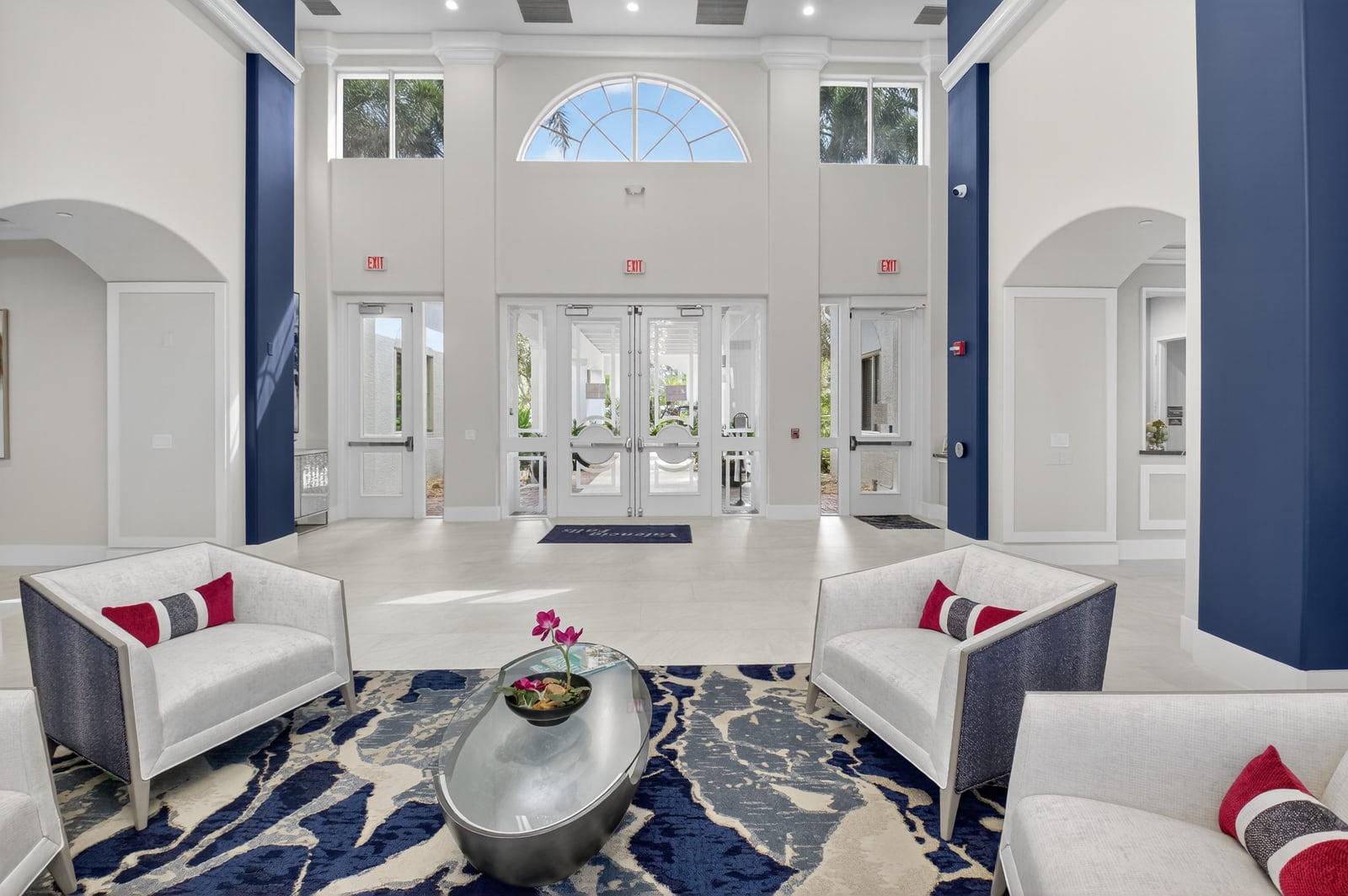 Club activity room at Valencia Falls in Delray Beach