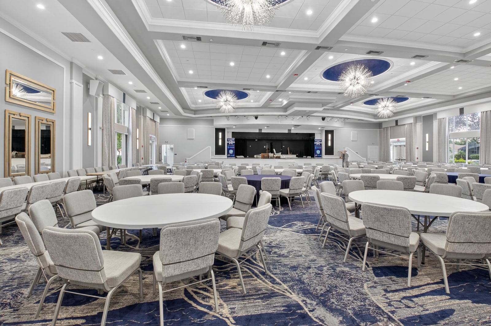Clubhouse lounge at Valencia Falls in Delray Beach
