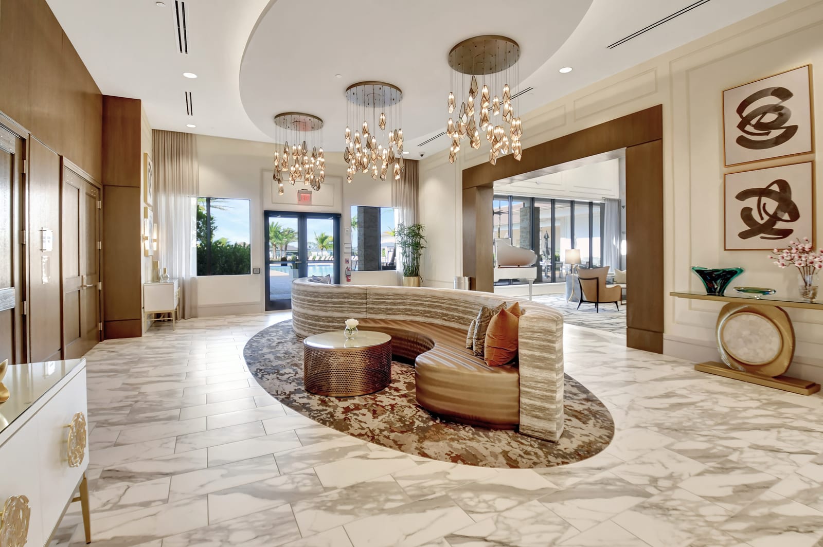 Residents lounge at Valencia Grand