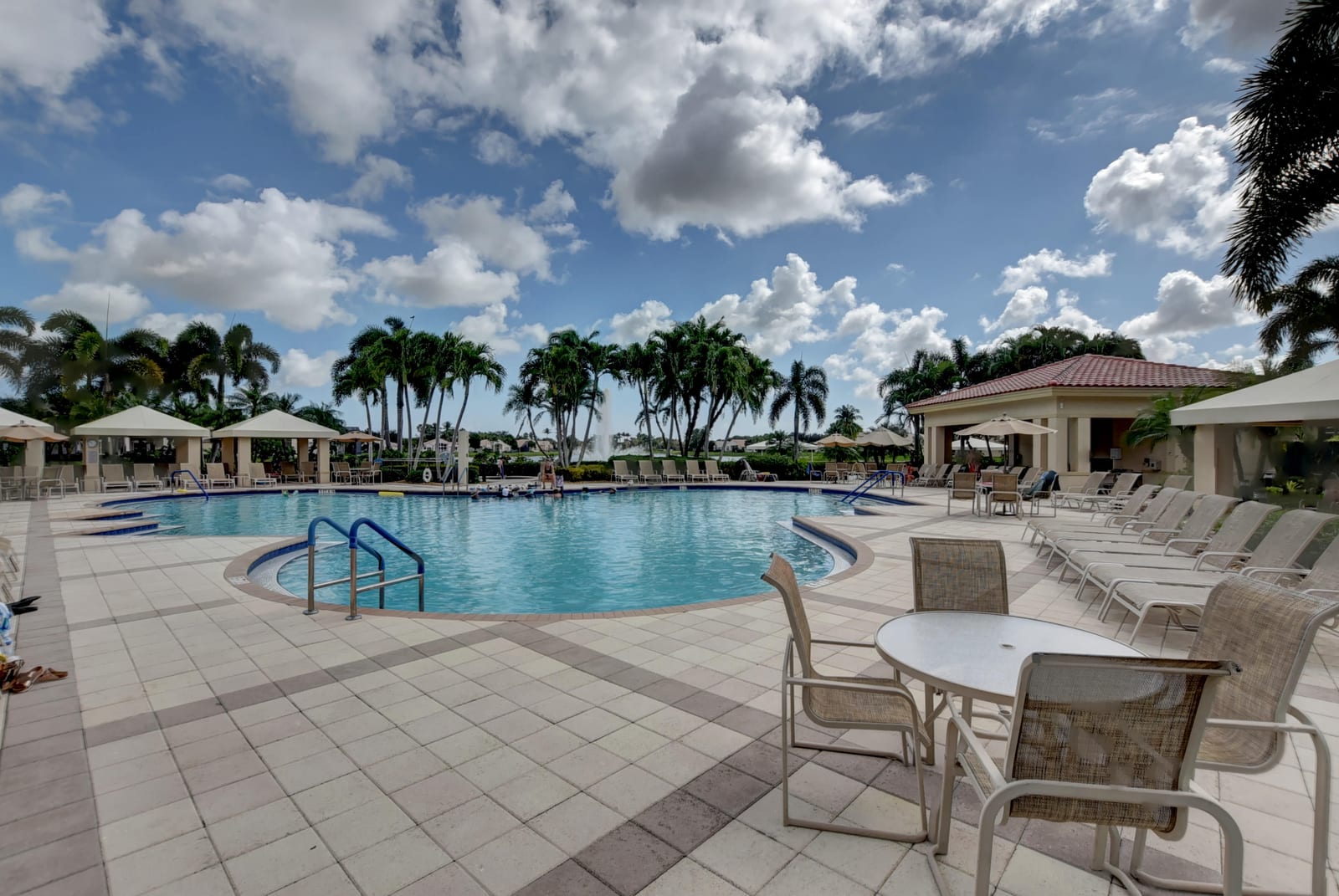 Pool deck at Valencia Isles