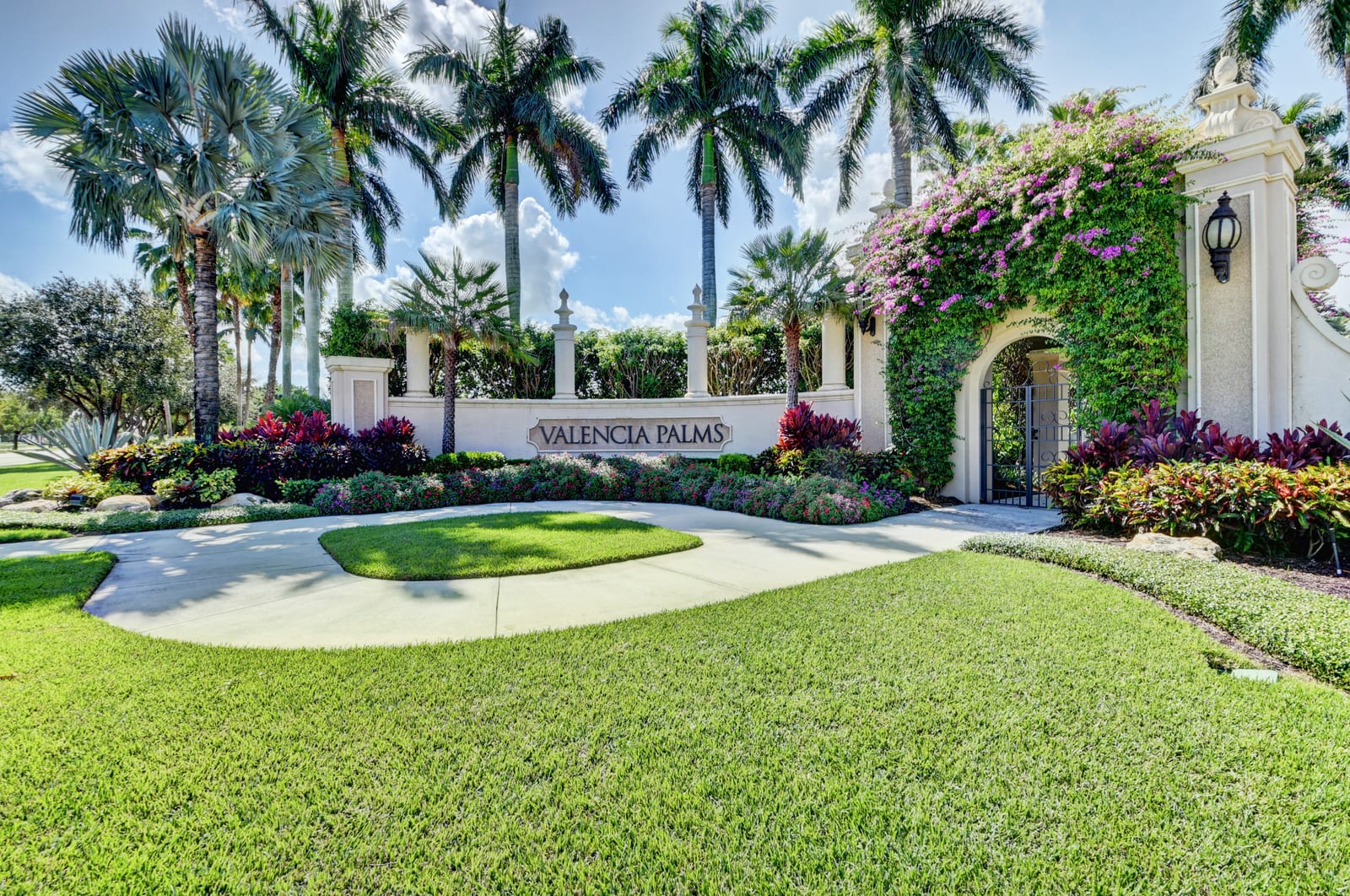 Community entrance at Valencia Palms