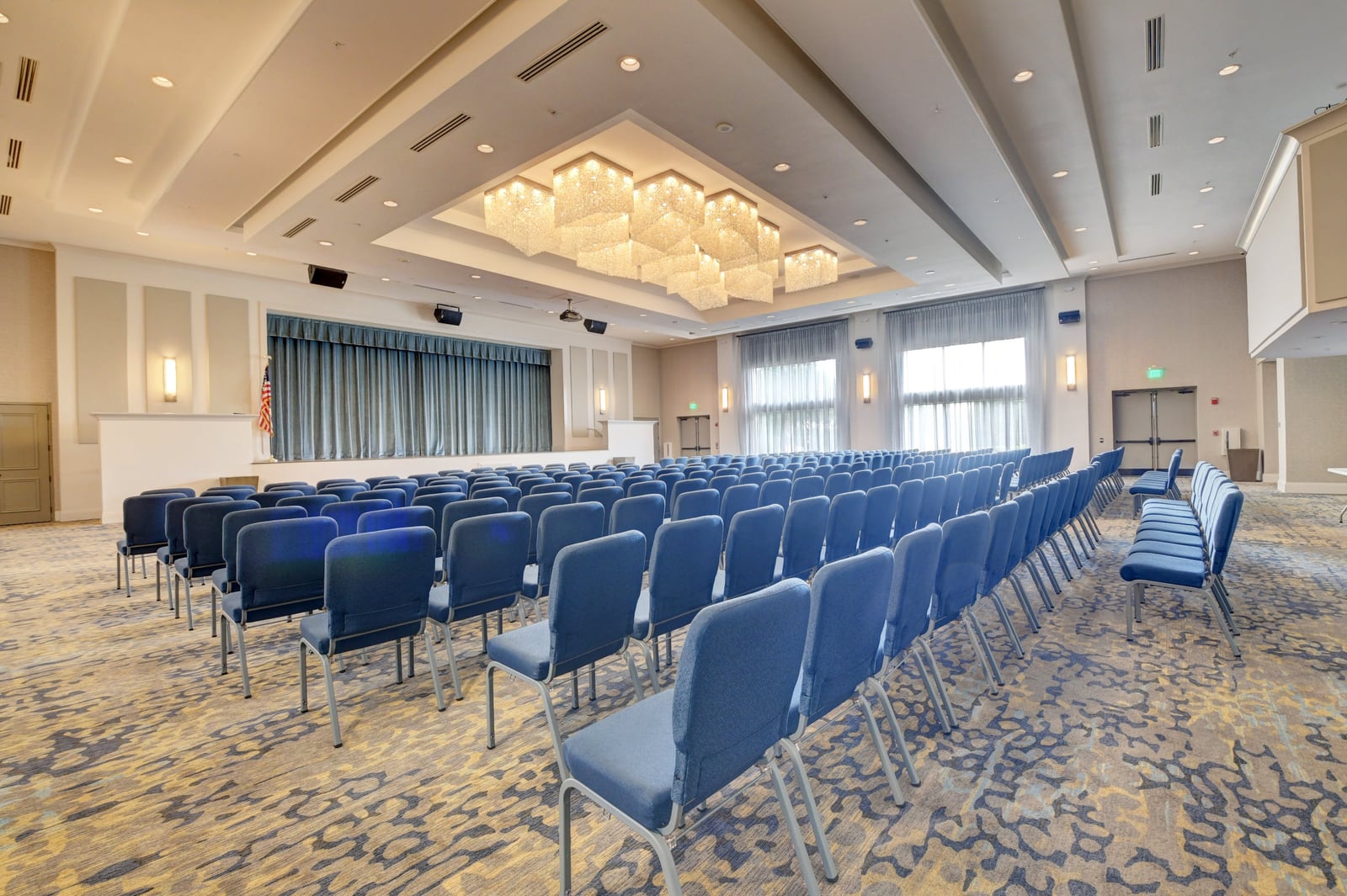 Grand ballroom at Valencia Pointe in Boynton Beach