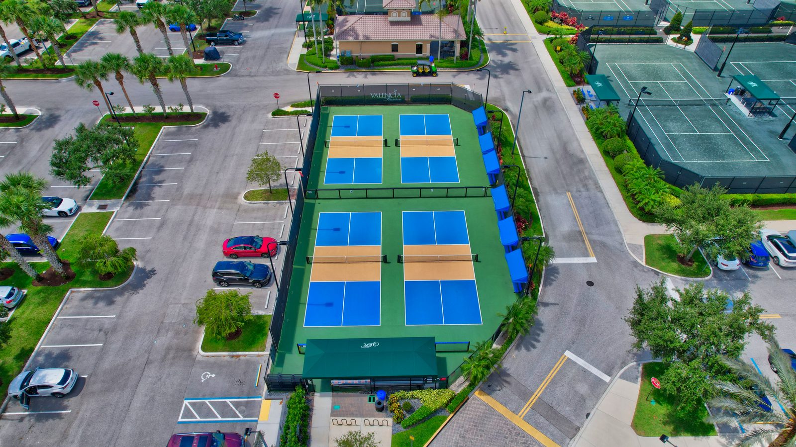 Clubhouse aerial at Valencia Reserve