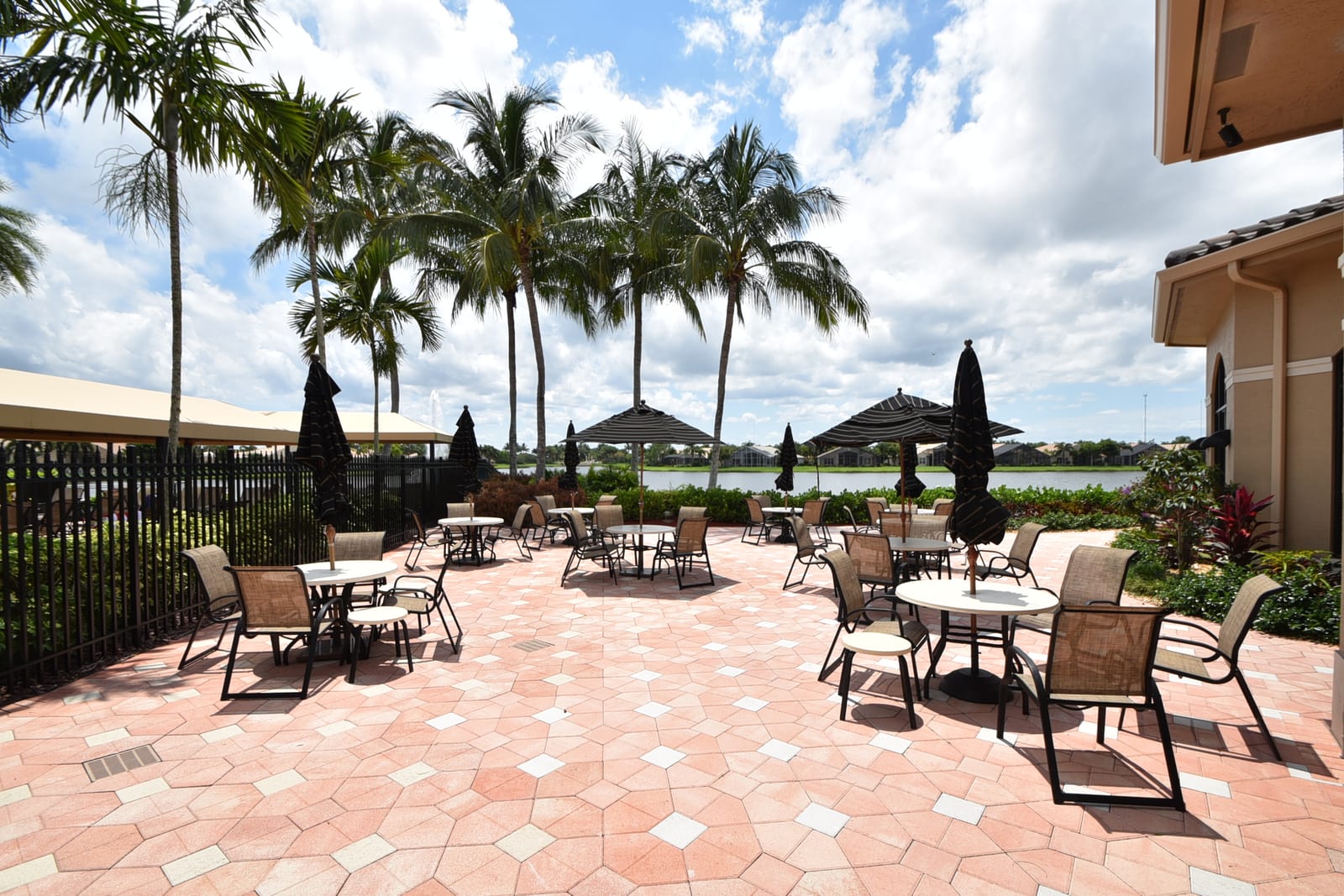 Clubhouse patio at Valencia Shores