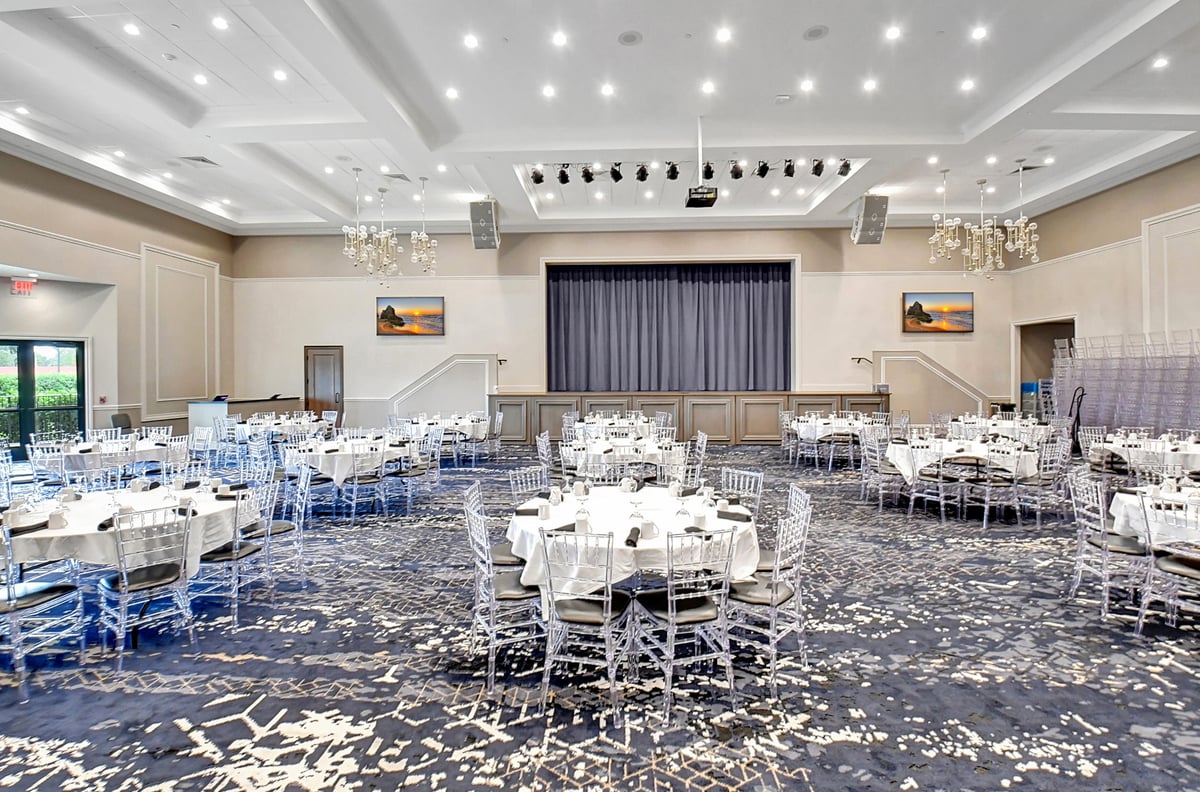 Ballroom at the Venetian Isles clubhouse