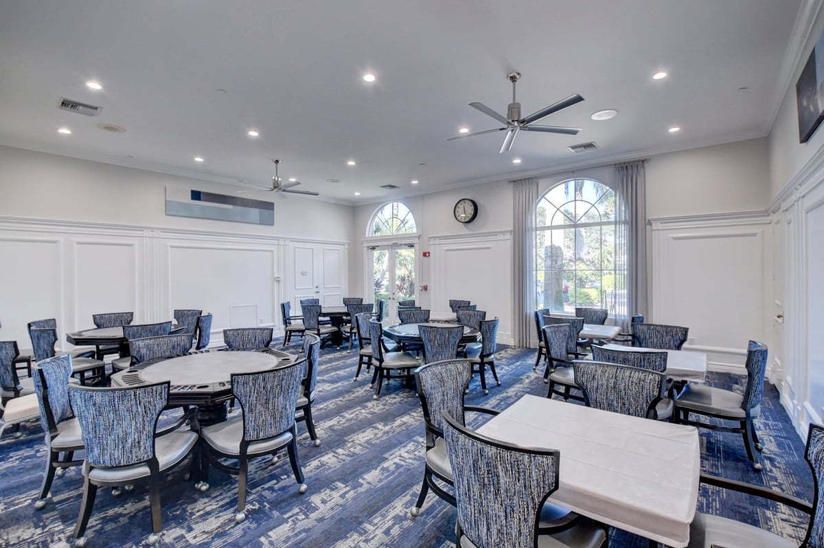 Card room at Villa Borghese