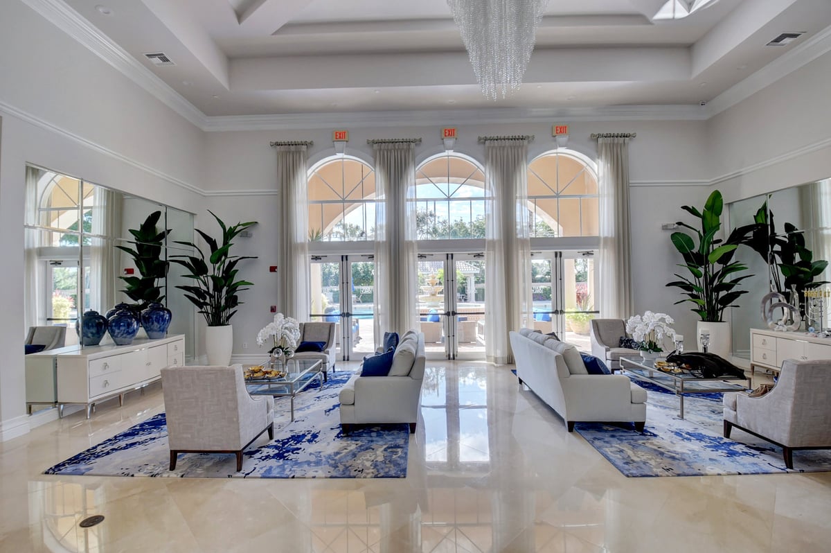 Clubhouse lobby at Villa Borghese