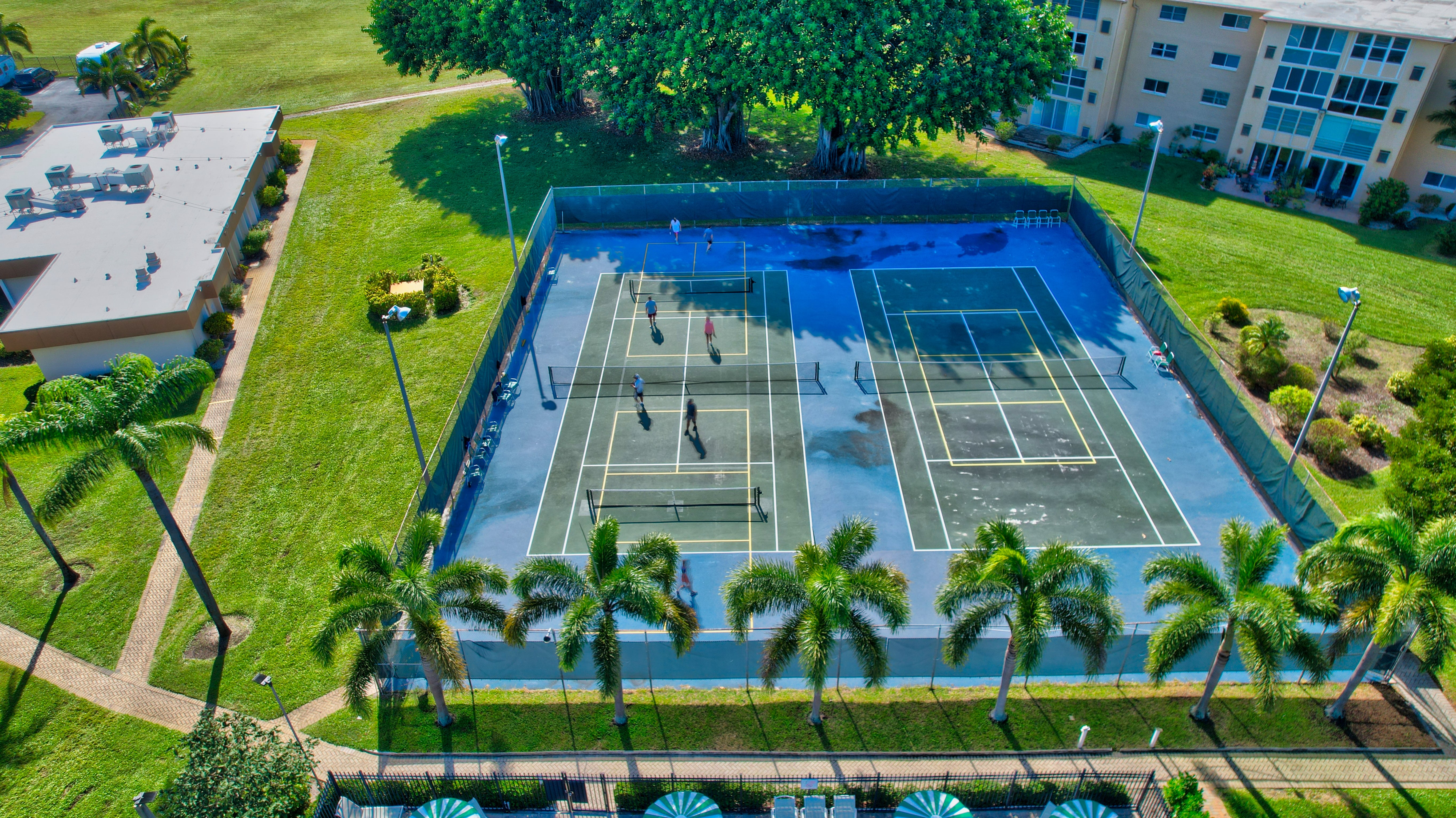 Recreation courts at Village Royale on the Green