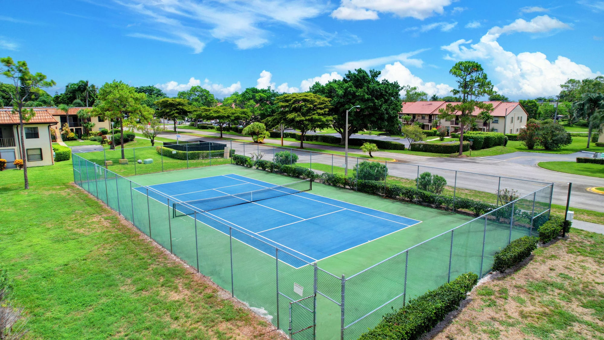 Tennis courts at Lucerne Lakes in Lake Worth, Florida