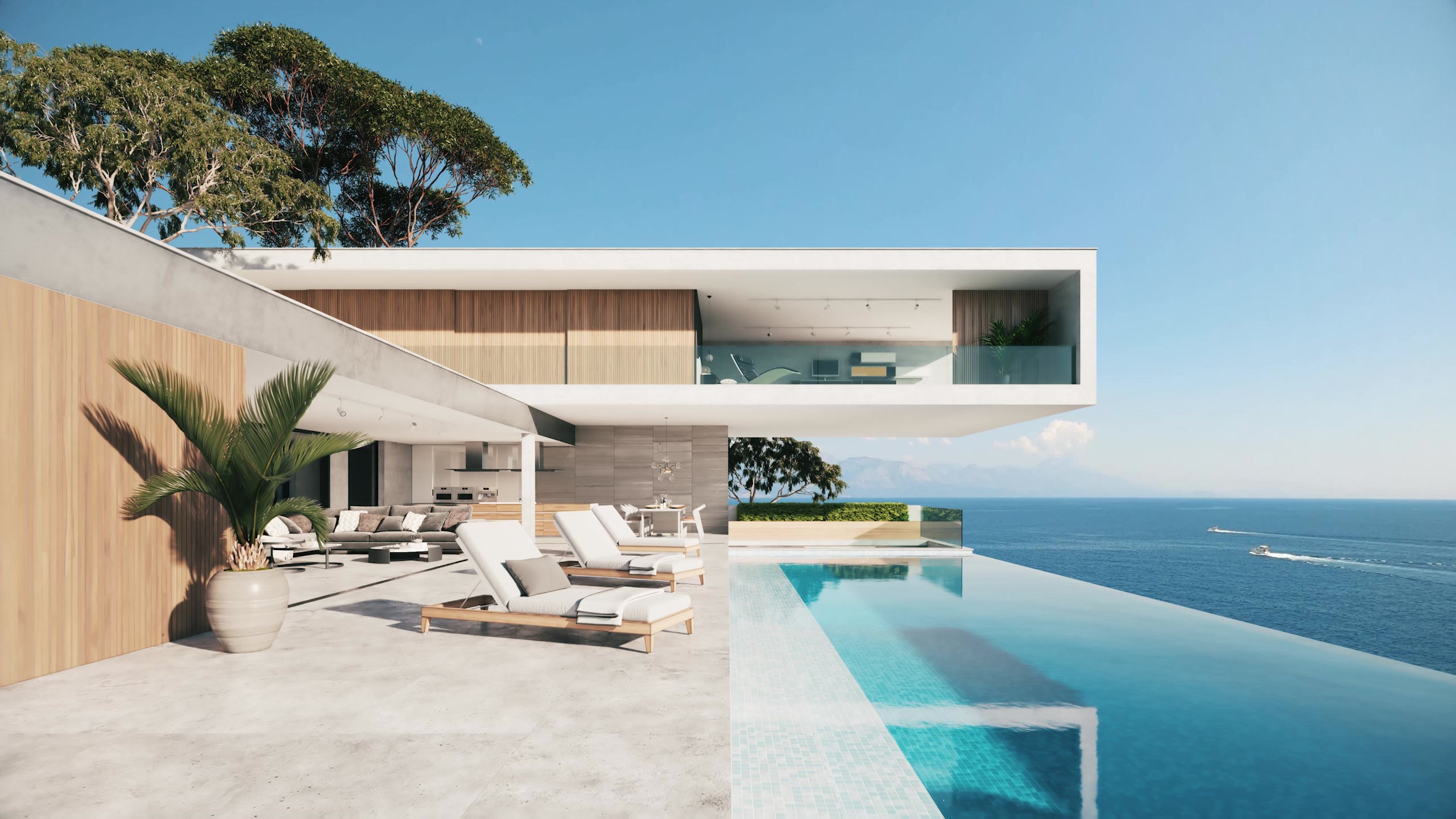 Custom Bahamas home with pool and ocean view