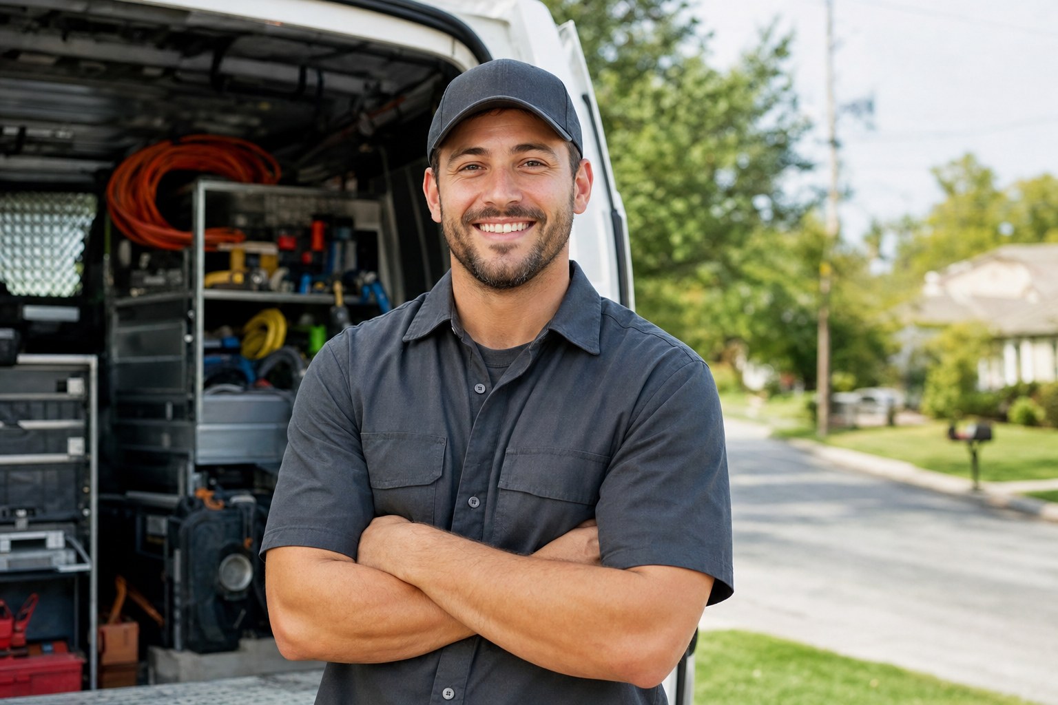 Local home service professional at work