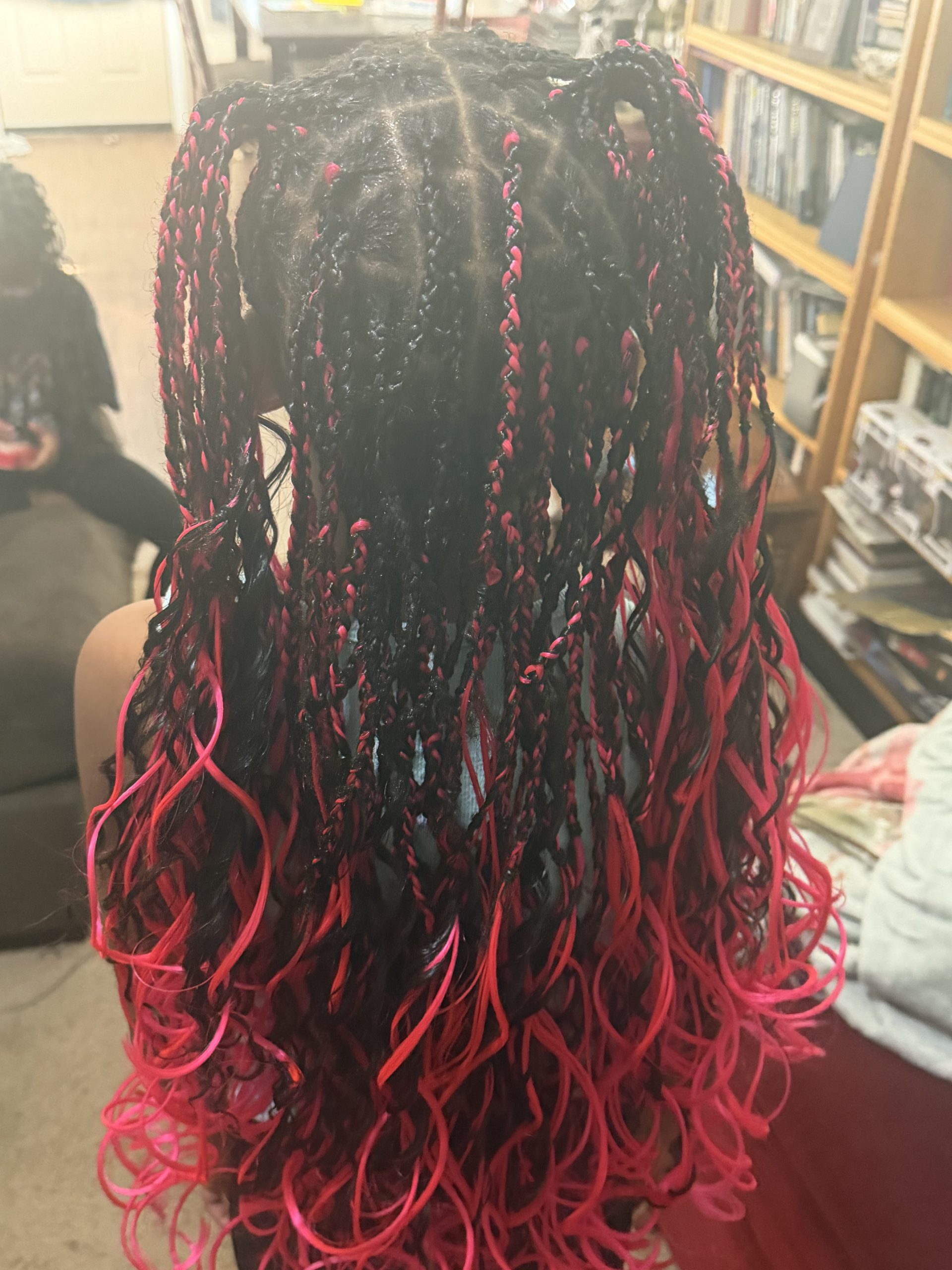 Colorful braided style