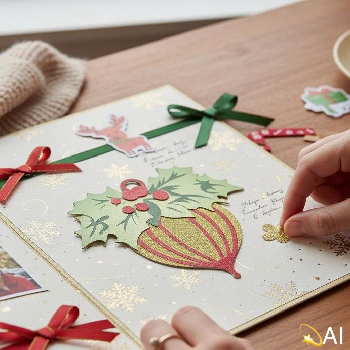 Christmas Ornament, Paper Piecing, view 2
