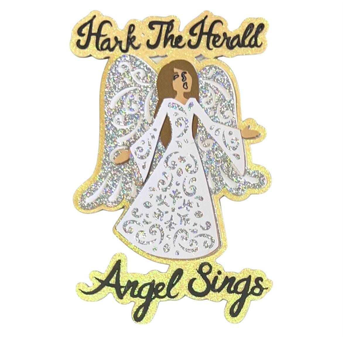 Angel Die Cut, Christmas Title, view 6