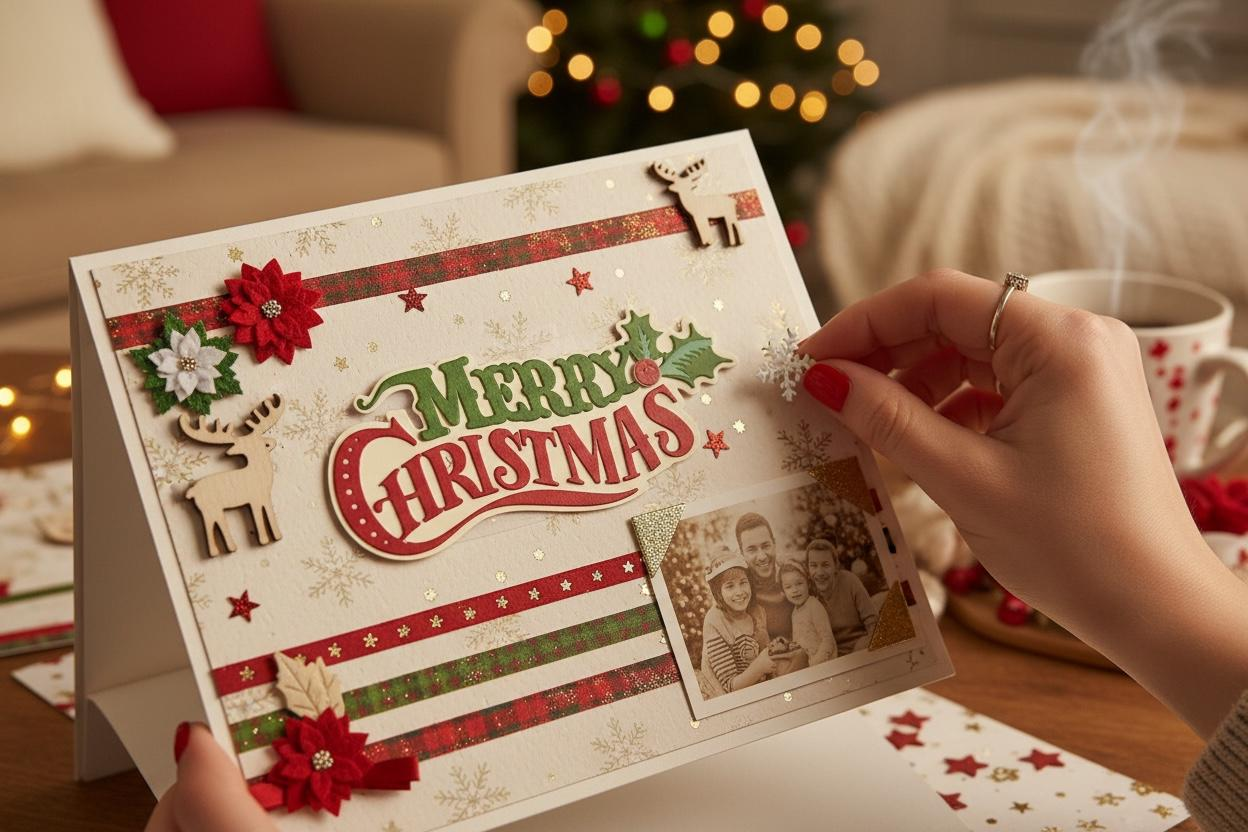 Merry Christmas Scrapbook Title, view 2