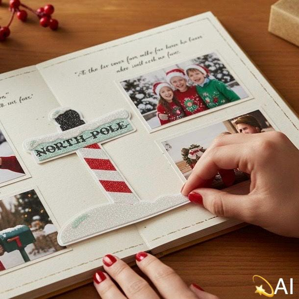 Title North Pole Sign Paper Piecing, view 2
