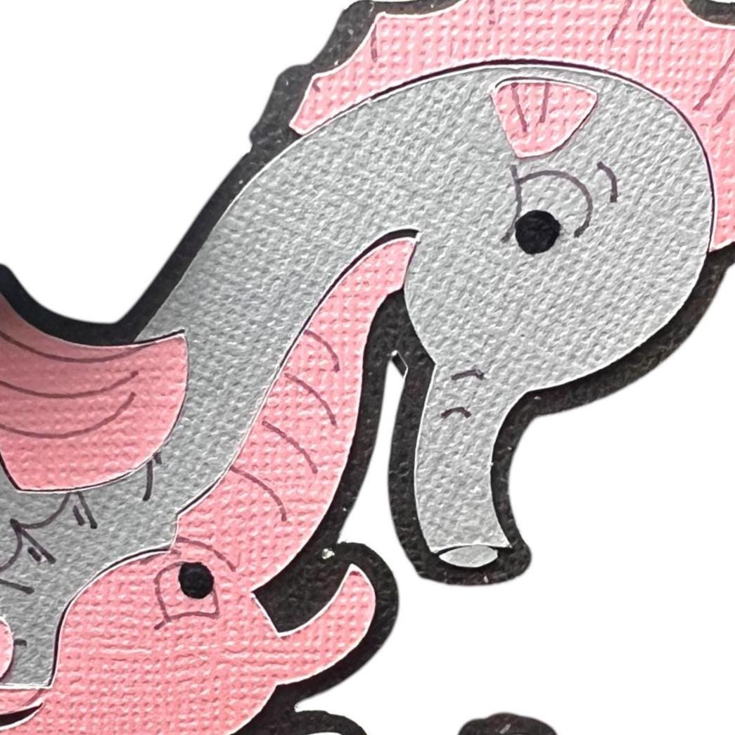 Seahorse Family Paper Piecing, view 4