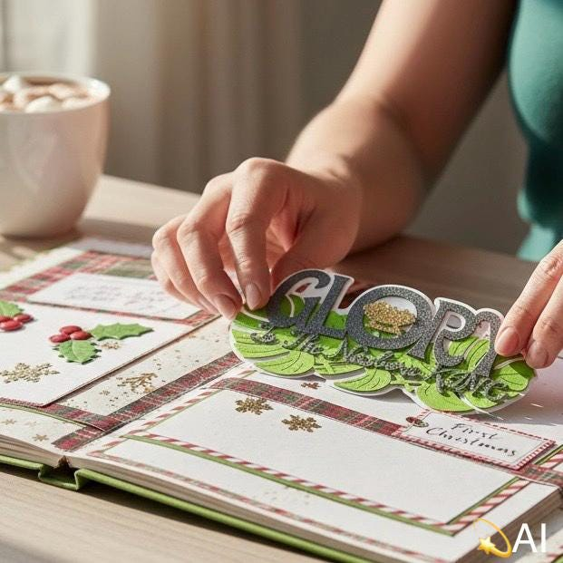 Glory Christmas Page Title, Die Cut, view 2