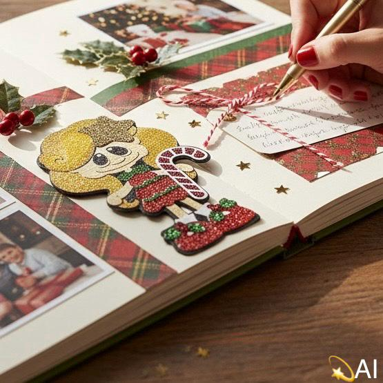 Christmas Girl Die Cut, Holiday, view 2
