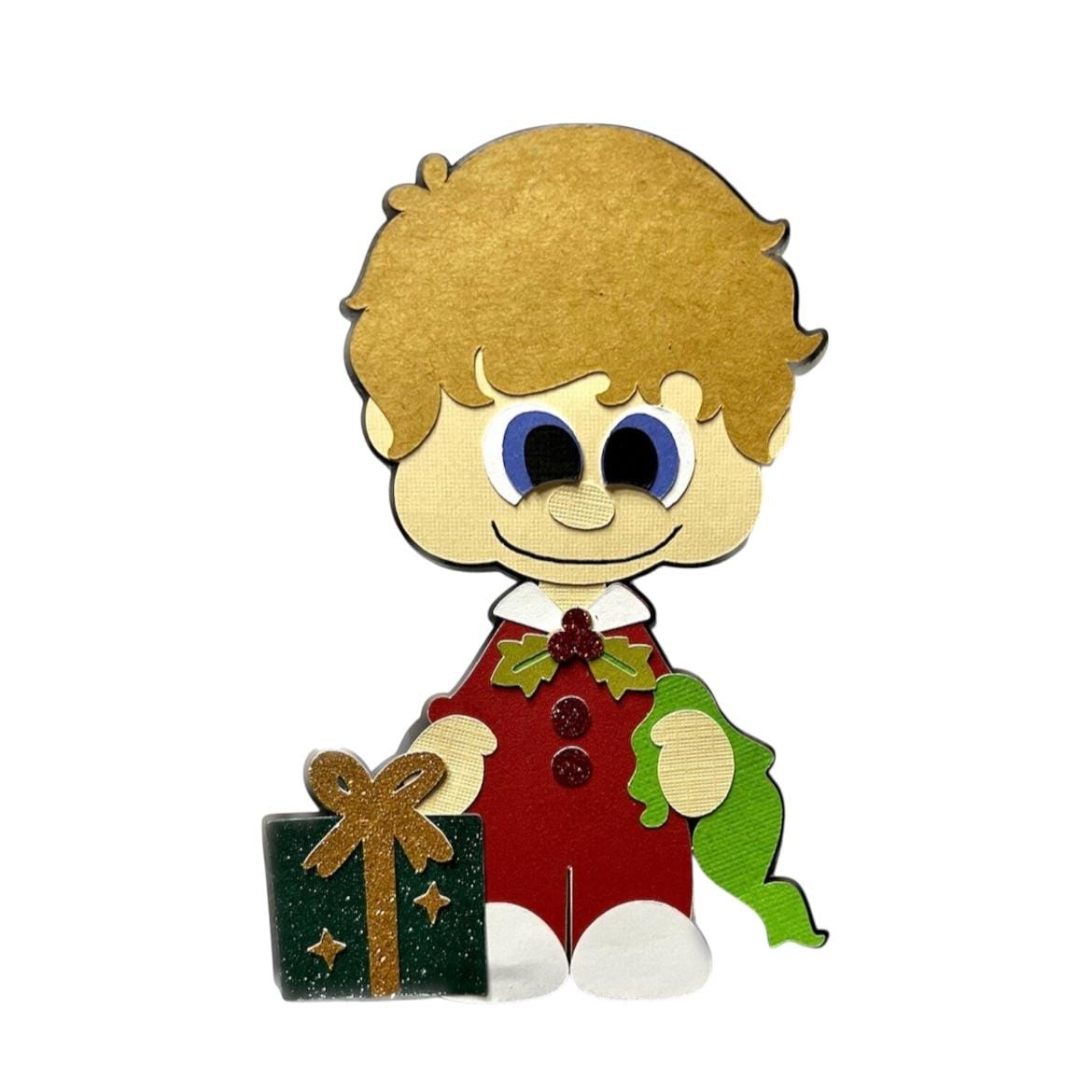 Christmas Boy Die Cut, Holiday, view 3