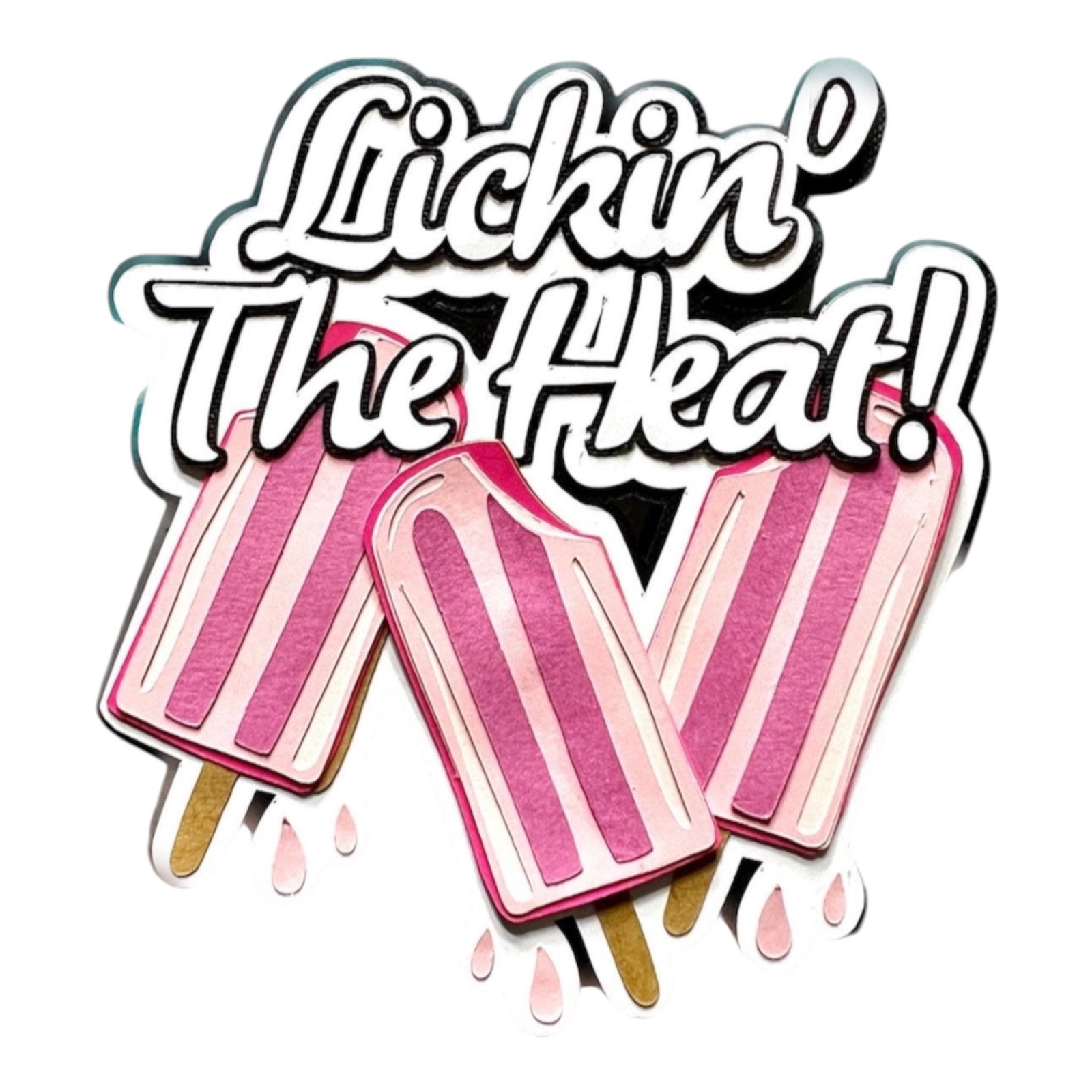 Lickin' the Heat Title Die Cut, view 2