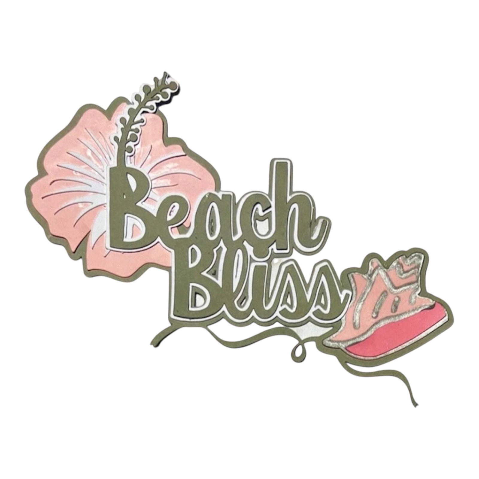 Beach Bliss Layout Title, Tropical, view 3