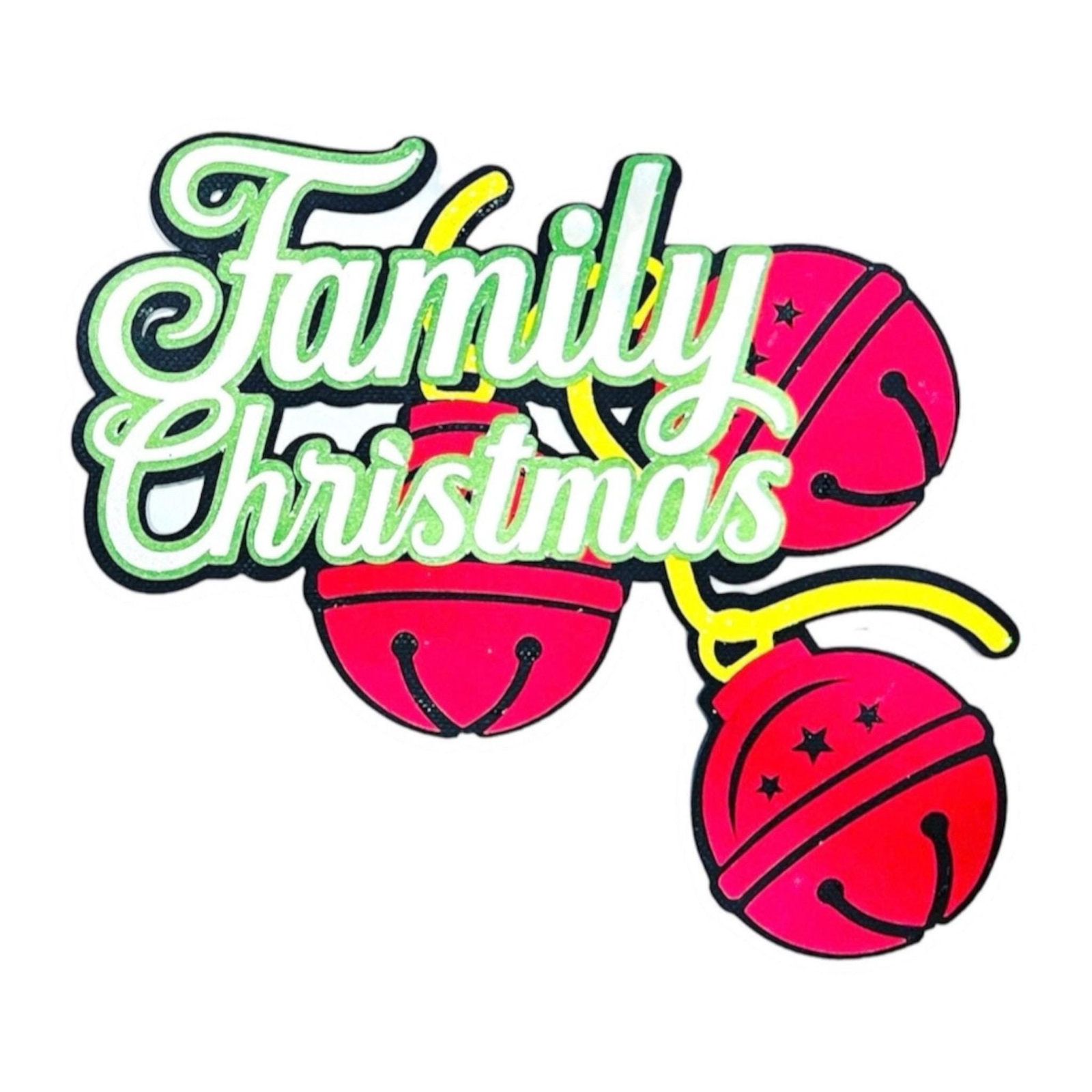 Family Christmas and bells Title, view 3
