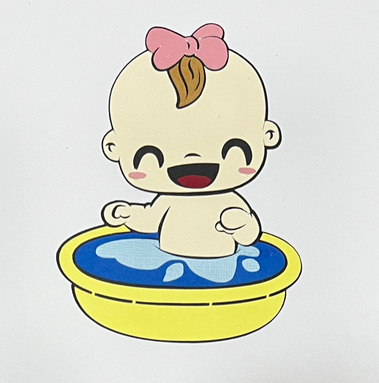 Baby Bath Scrapbook Die Cut, view 3