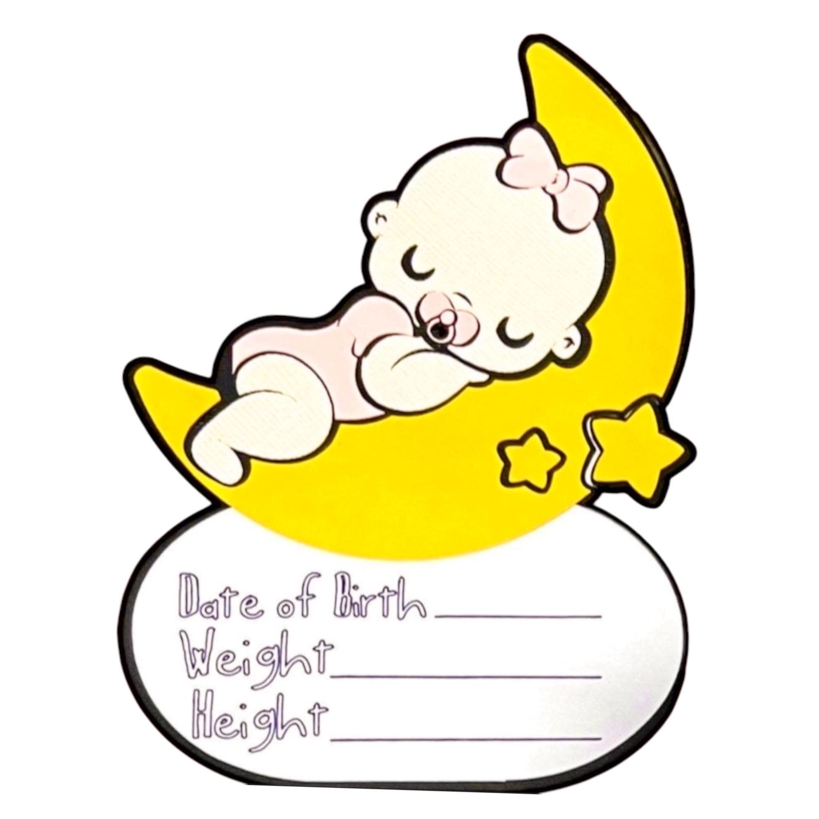 Sleeping Baby Die Cut, Nursery, view 3