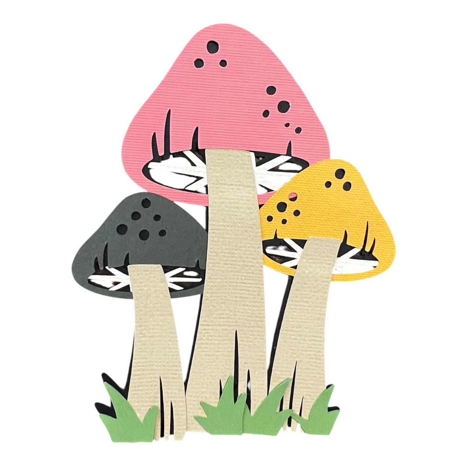 Mushrooms Paper Piecing, Nature, view 4