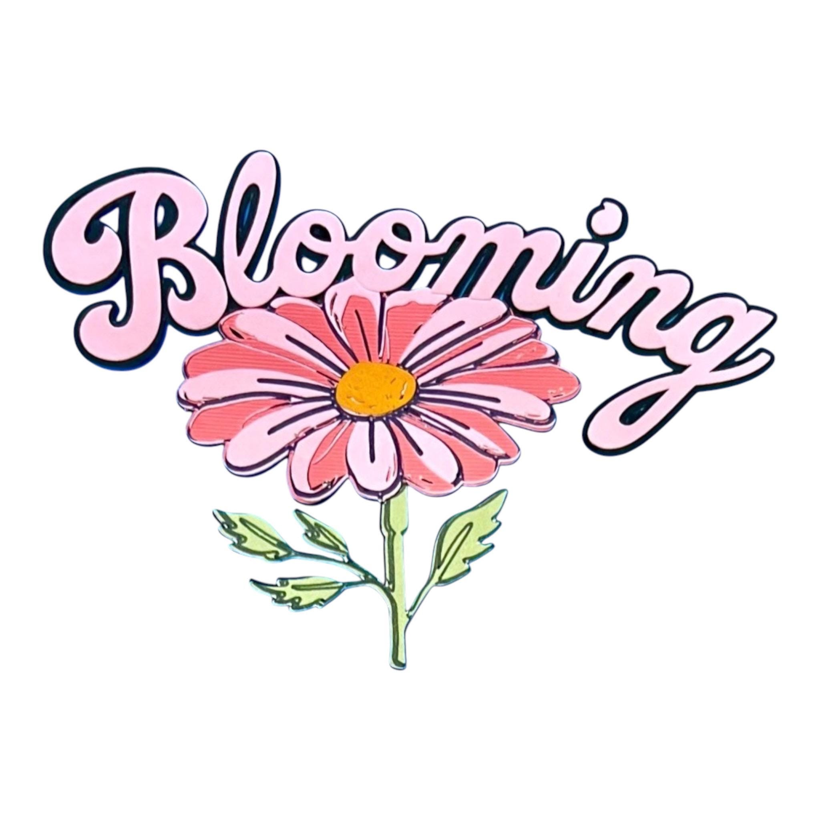 Flower Blooming Title Die Cut, view 3