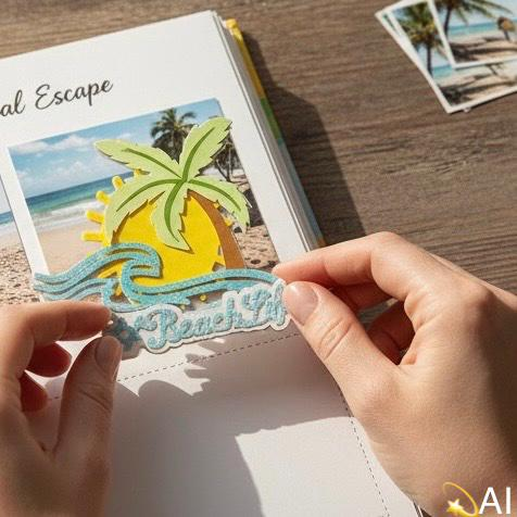 #BeachLife Layout Title, Die Cut, view 2