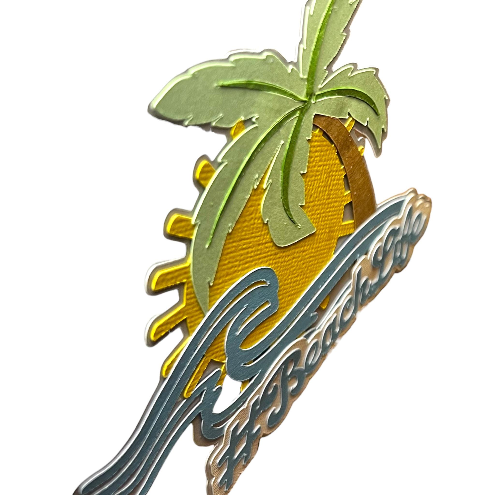 #BeachLife Layout Title, Die Cut, view 3