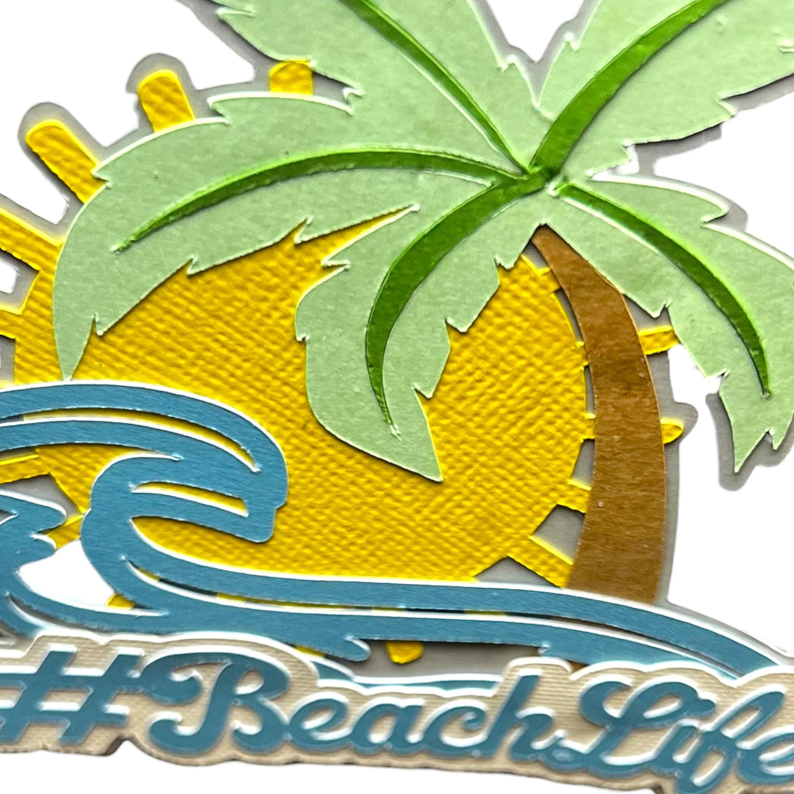 #BeachLife Layout Title, Die Cut, view 4